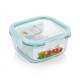 Glass Square Tupperware 520 ml